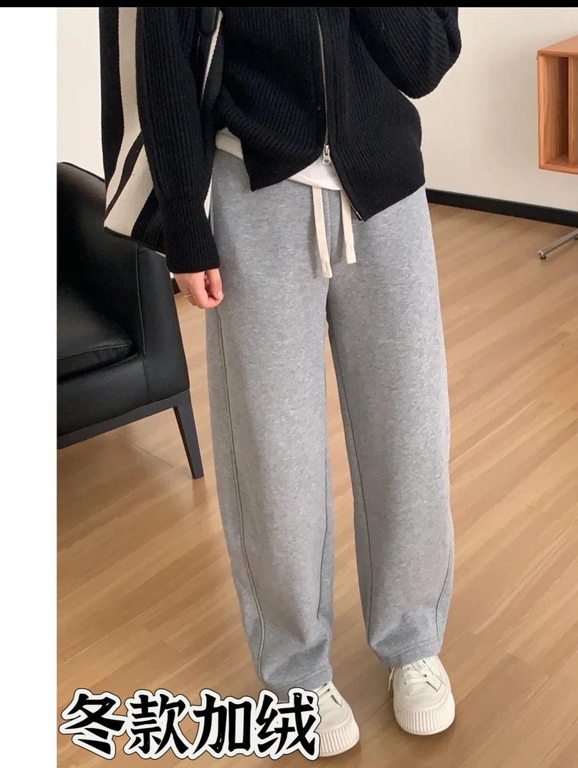 「果冻曼巴棉镰刀裤」设计师款窄版阔腿裤