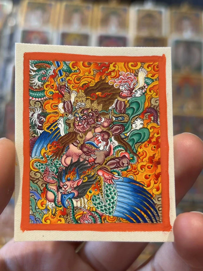 热贡唐卡手绘作品