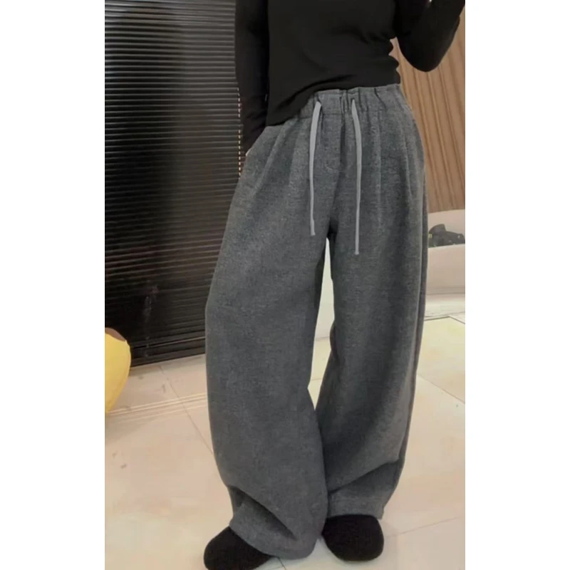 【PINGJIE】897新款加绒裤子时尚休闲潮流舒适百搭洋气裤