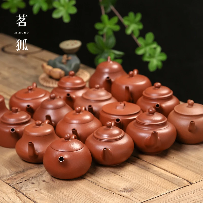 【小品紫砂】宜兴石瓢德钟君德思亭西施仿古大彬茄瓜笑樱秋水梨壶