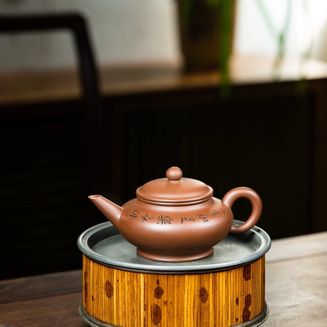 【半手工】助工吴敏 水平 文某泥 220cc 紫砂壶 手工