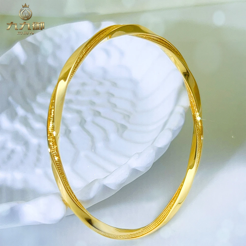 JIUJIUYU/九九御SZ-418【设计款】足金999璀璨星河莫比乌斯黄金手镯