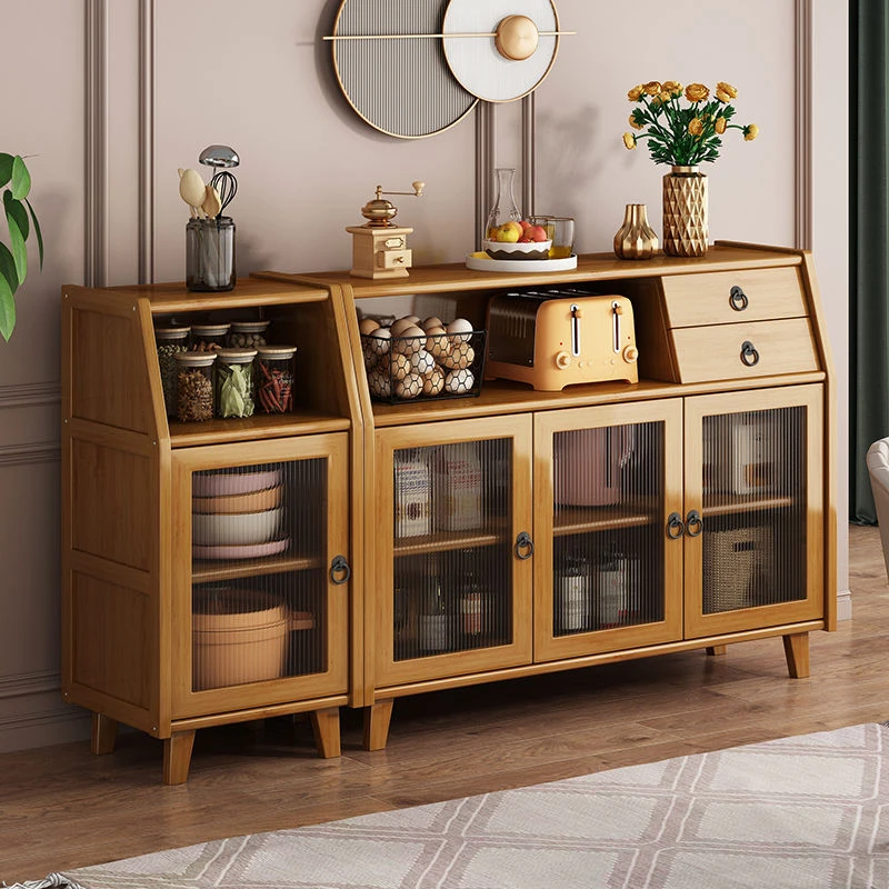 餐边柜子储物柜碗柜家用多层厨房靠墙橱柜置物现代简约轻奢墙边柜