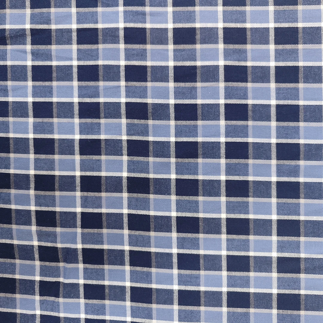 宥芈布行全棉磨毛格子时装服装面料亲肤布料219号