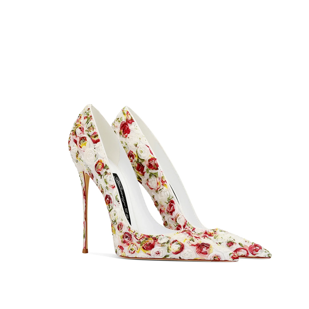 女士细跟高跟鞋2025新款法式轻奢气质尖头细跟小个子网红工作单鞋