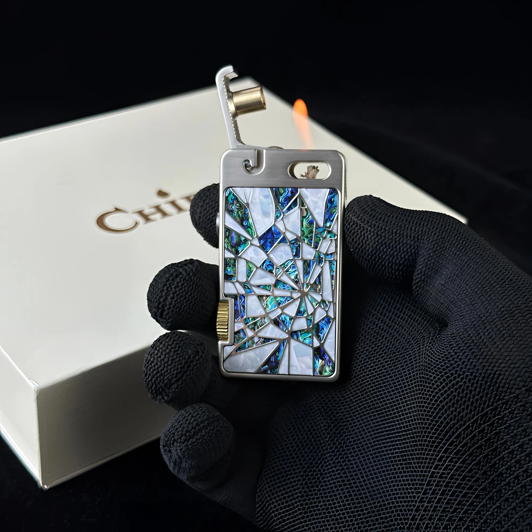 CHIEF/首领【一网情深】艾斯普里一键按压弹射双面经典的煤油打火机