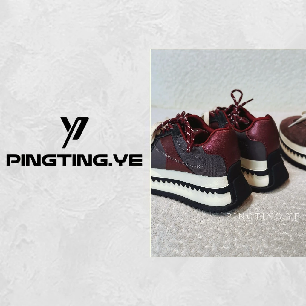 “千层蛋糕”复古增高休闲防滑时尚厚底阿甘鞋