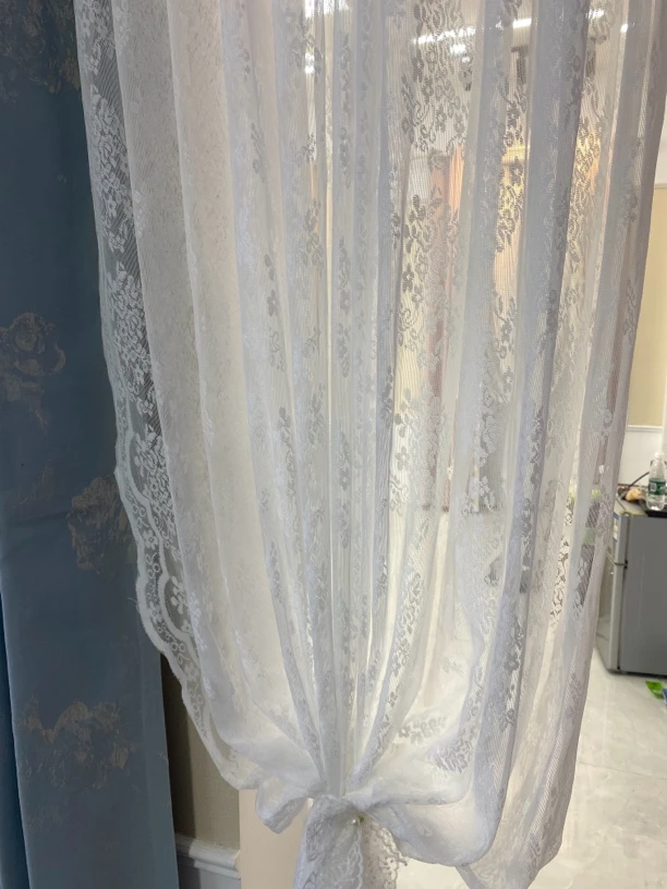 新凤尾蕾丝珍珠纱2.7高6米宽