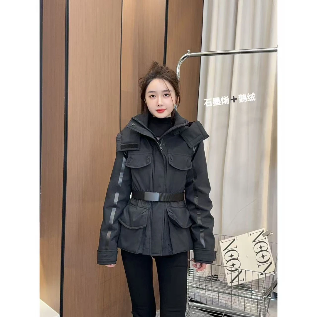 【幂式】鹅绒冲锋衣 小允姐姐2024新款时尚气质高级连帽鹅绒冲锋衣