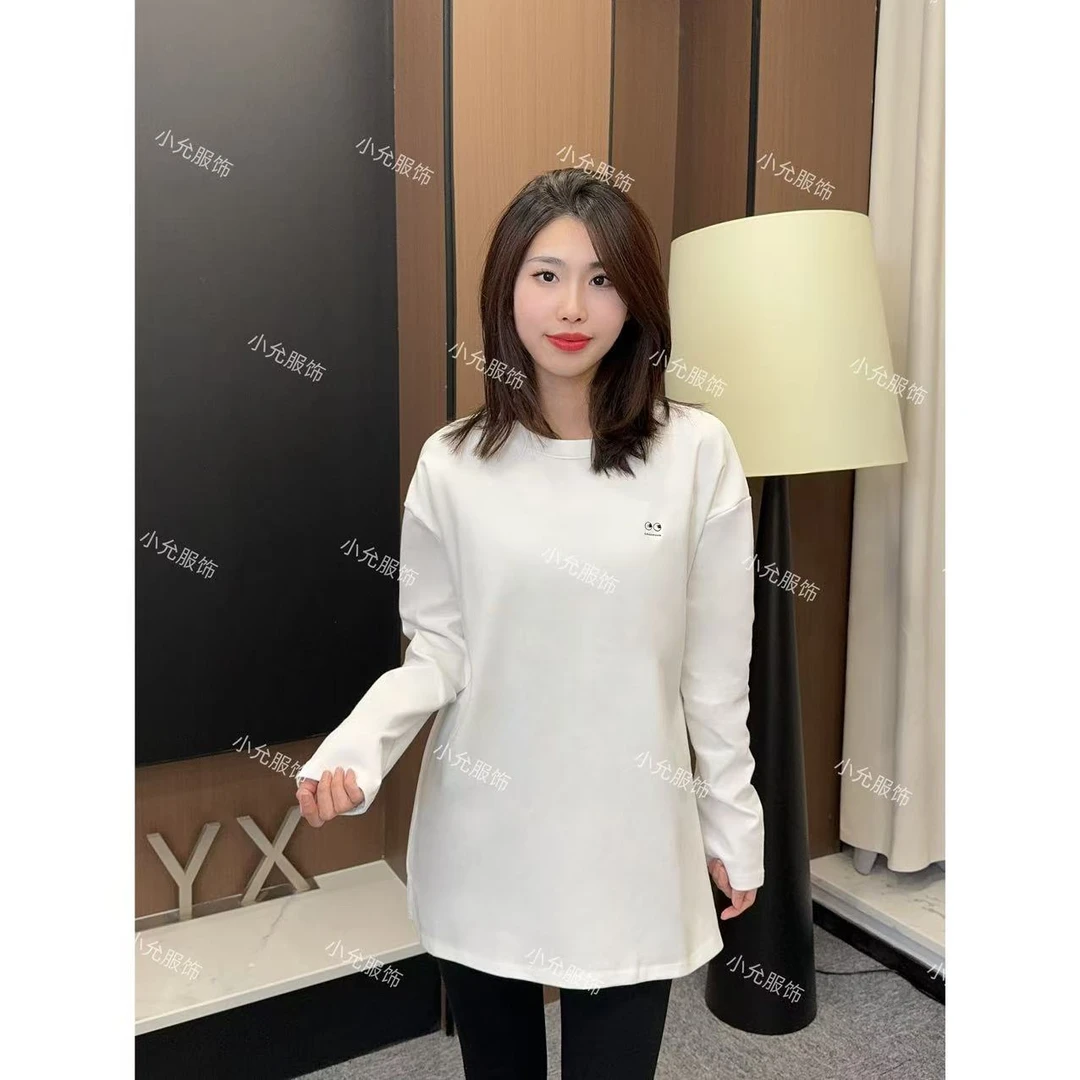 【1124】小眼睛圆领上衣 小允姐姐2024新款时尚气质小眼睛圆领上衣