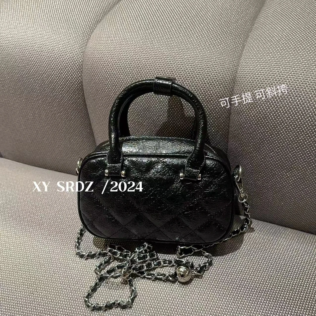 方格小香包 小允姐姐2024新款时尚高级百搭方格小香包