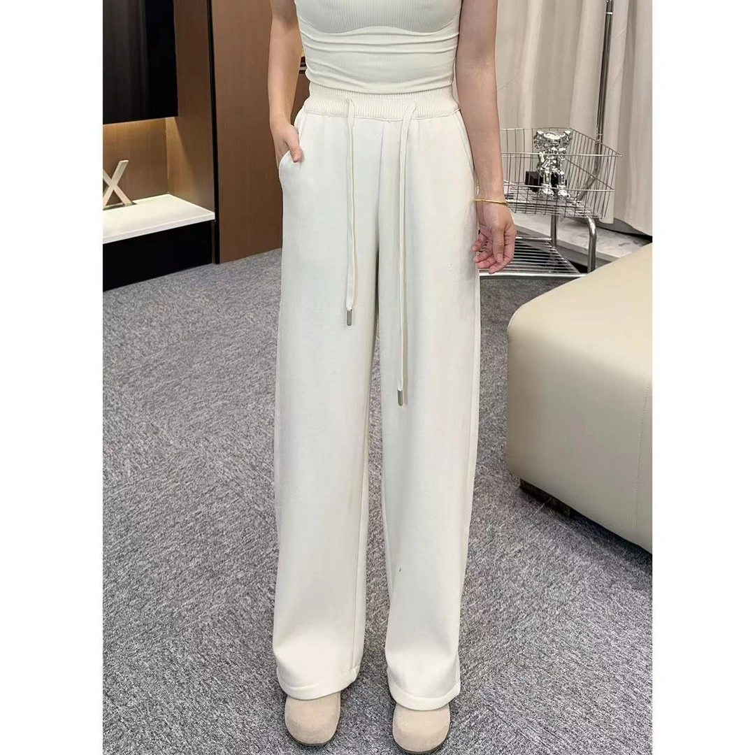 【1124】欢喜设计腰 小允姐姐2024新款时尚高级四色设计腰阔腿裤