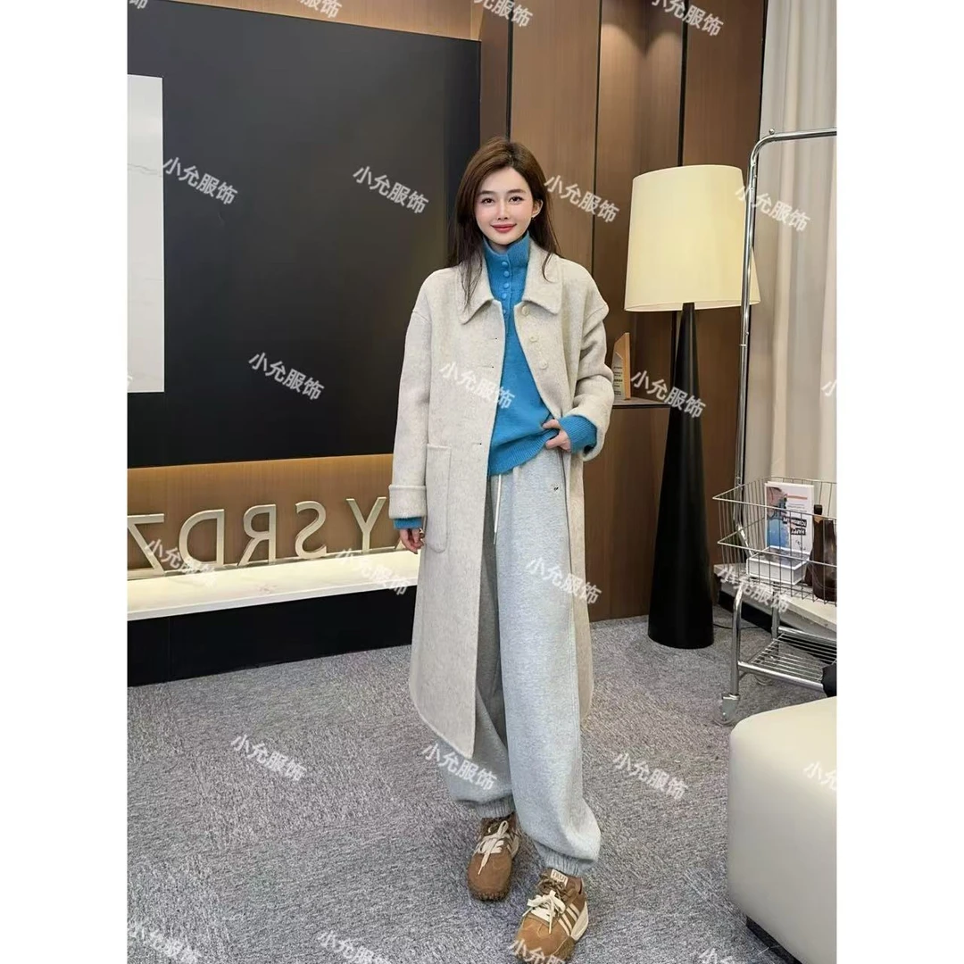 秋月长毛大衣 小允姐姐2024新款时尚气质高级秋月长毛大衣