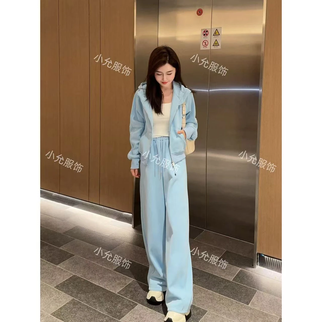 连帽运动套装 小允姐姐2024新款时尚气质高级连帽运动套装