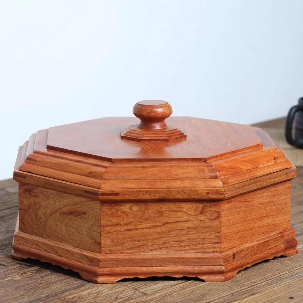 【暖岛】缅花素面平盖果盘 糖果盒