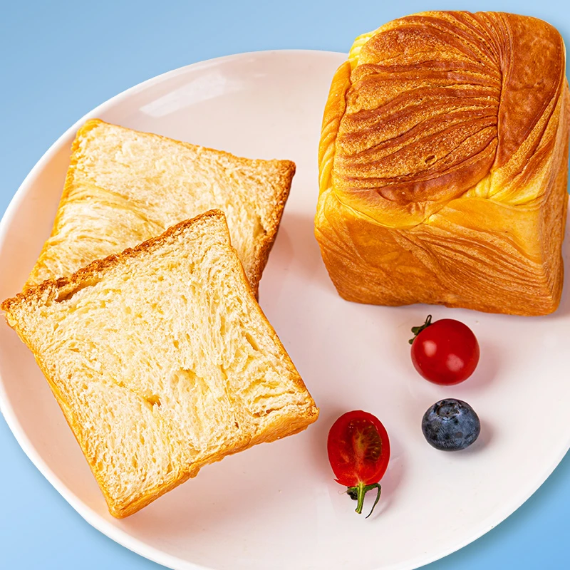 H：口水娃原味魔方面包约10个（新老包装随机）细腻松软