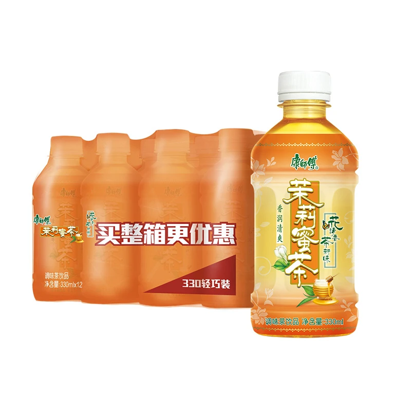 康师傅茉莉蜜茶330mL*6/12瓶整箱家庭超值装 茉莉花香