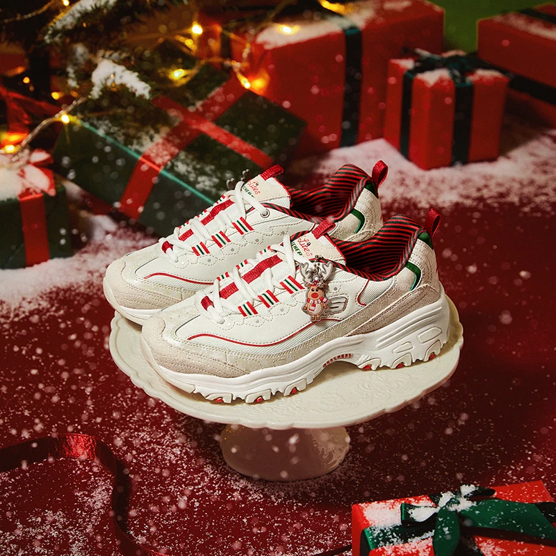 【圣诞麋鹿熊】女士秋冬圣诞特定款复古厚底潮百搭流老爹鞋150037