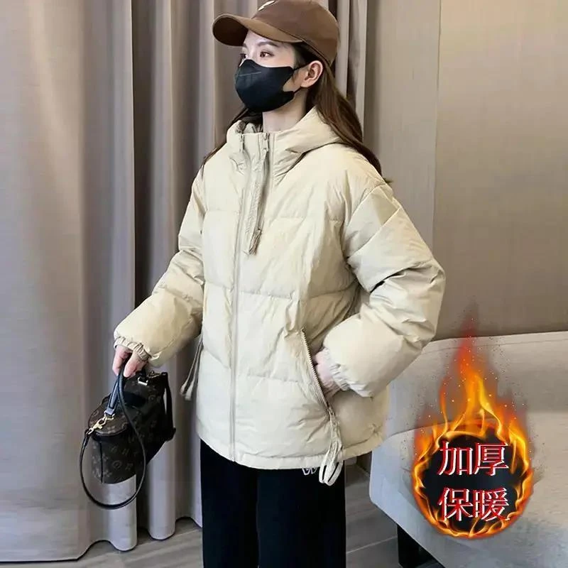 艾莱依小个子短款九江羽绒服服2023女款新款爆款大码胖mm加厚外套