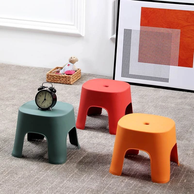 塑料凳子加厚家用成人塑胶板凳餐桌椅卡通茶几熟胶小方凳简朔胶凳