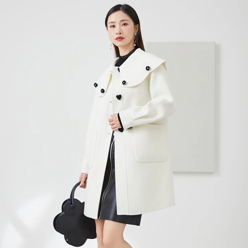 【小余专属】佳人苑2023年冬季新款毛呢外套J24N432