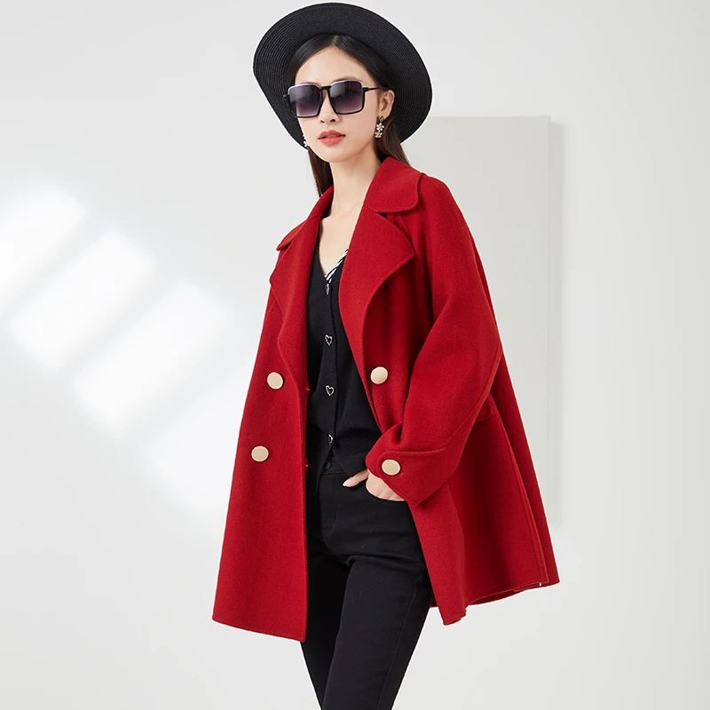 【诗语专享】佳人苑2023年冬季新款毛呢外套J24N435