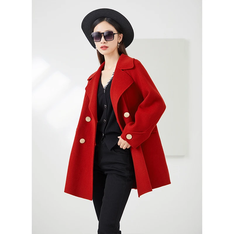 【小余专属】佳人苑2023冬新款毛呢大衣J24N435