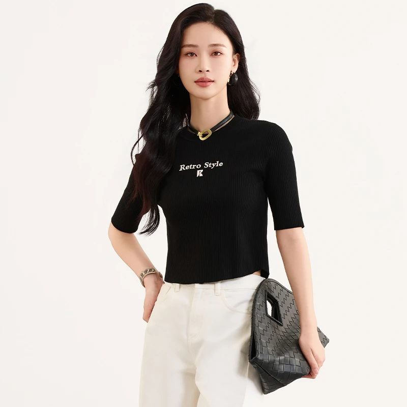 【籽言专属】佳人苑毛衫女春季新款J415076