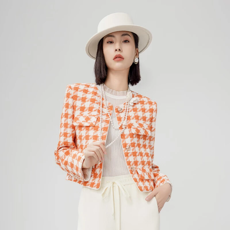 【李易行】J333018佳人苑短外套女2024年春季新款