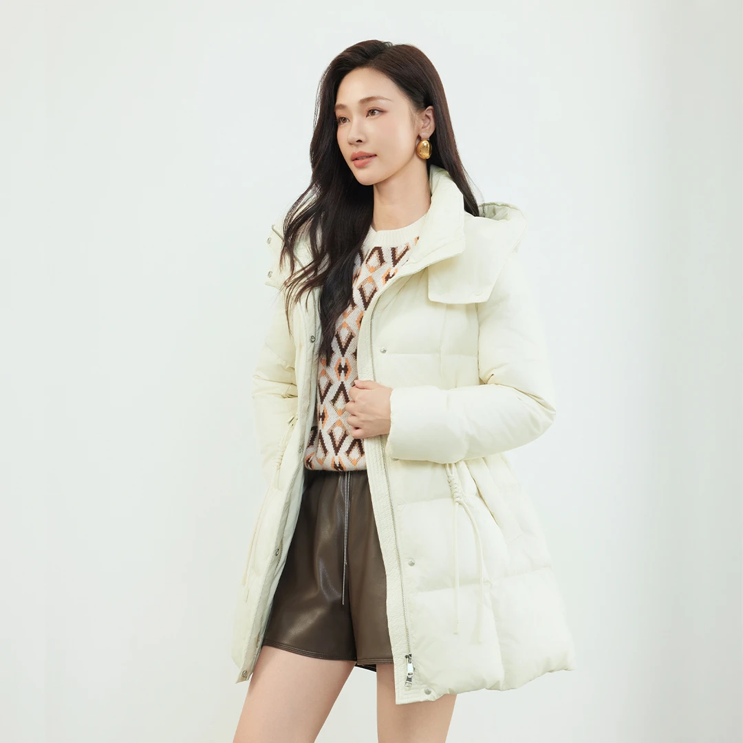 【诗语专享】佳人苑羽绒服女新款J340039