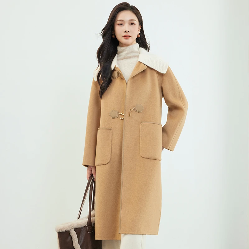 【柠檬专属】佳人苑毛呢外套女新款J34N422