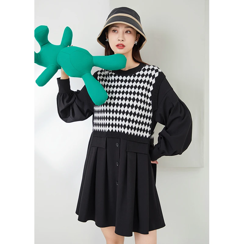 【小余专属】佳人苑2023冬季新款连衣裙J249009