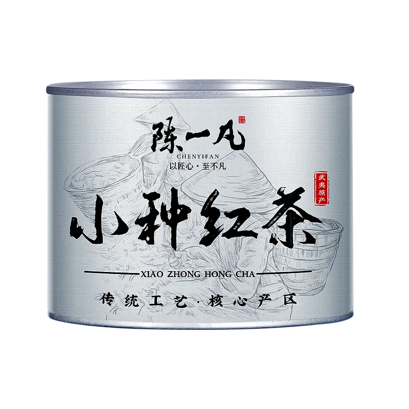陈一凡 小种红茶 茶叶红茶新茶 高山小种红茶圆罐装100g