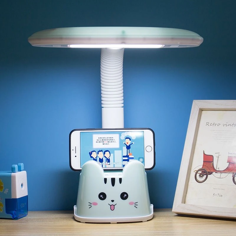 无频闪LED护眼台灯插电学生儿童做作业宿舍用卧室床头灯保护视力