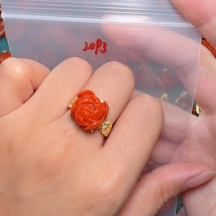 南红玛瑙南红银S925镶嵌