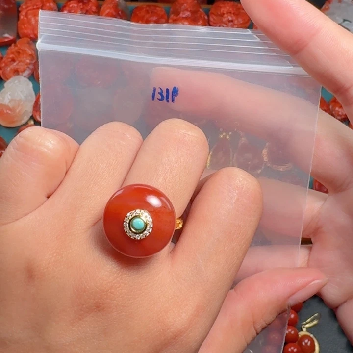 南红玛瑙南红银S925镶嵌