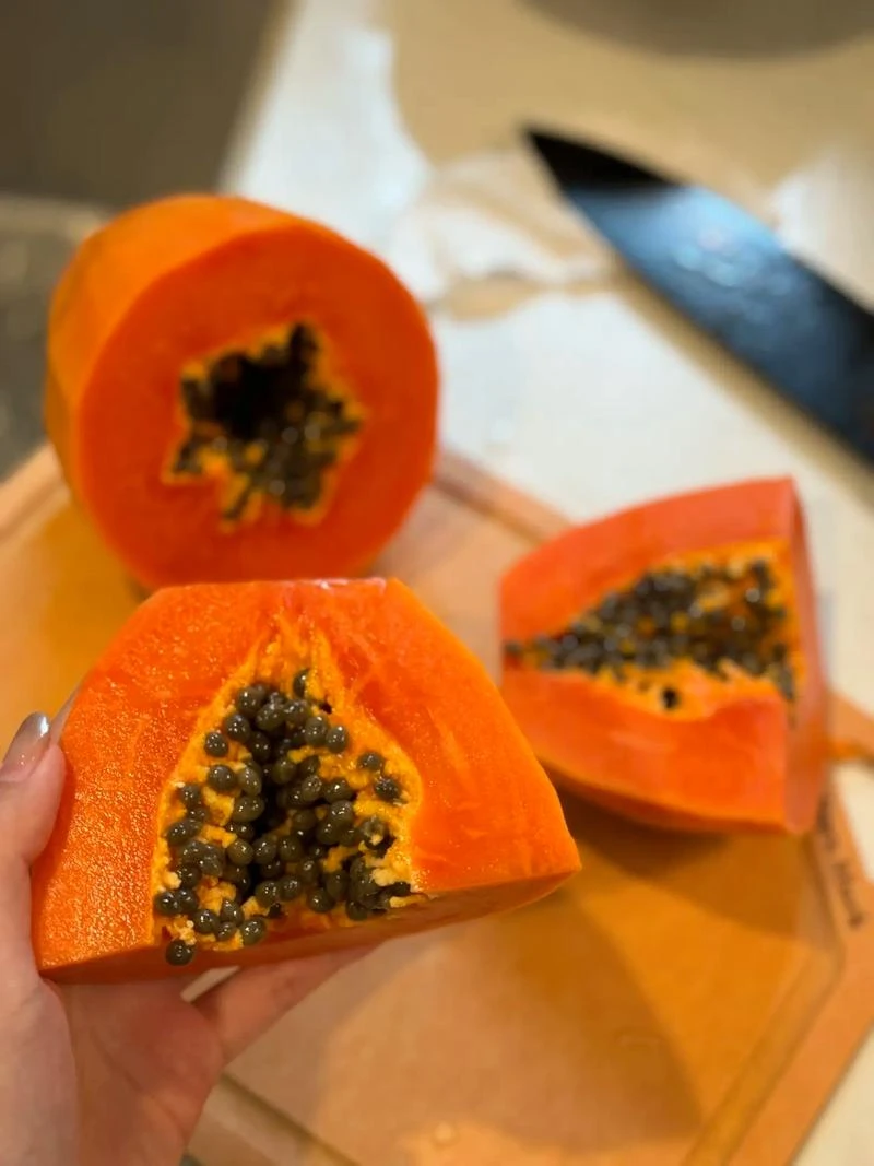 海南树熟红心木瓜带箱9.5-10斤左右