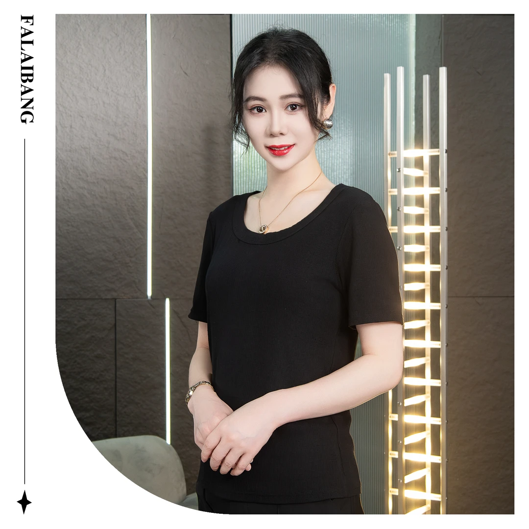 Falaibang/法莱邦圆领短袖打底双色