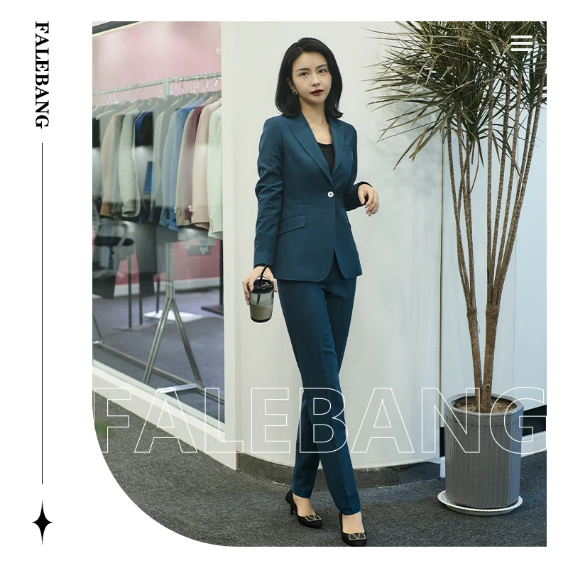 【丽爷】3097双色四季款西装套装