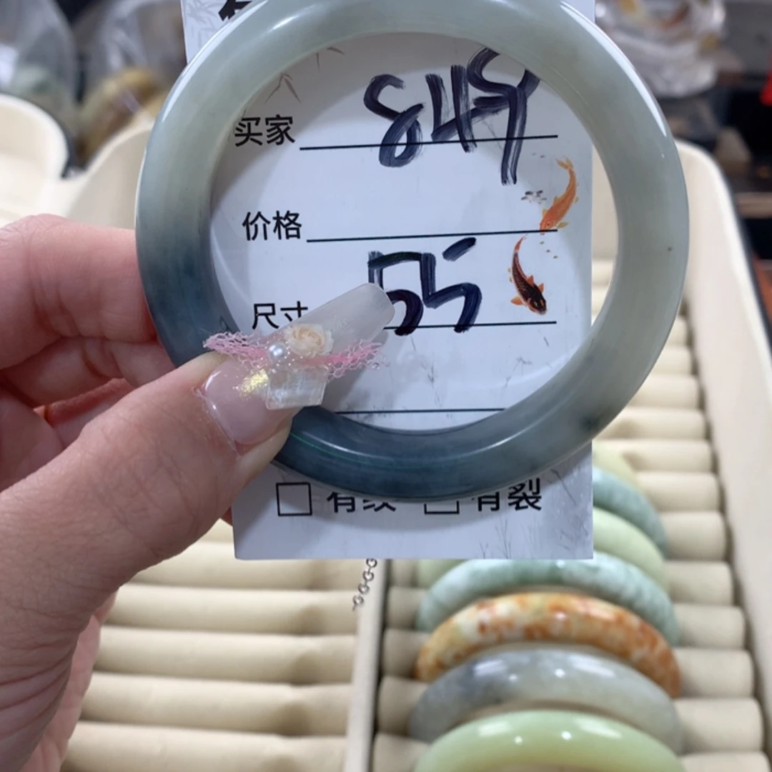 【闪购商品】蛇纹石玉手镯合金