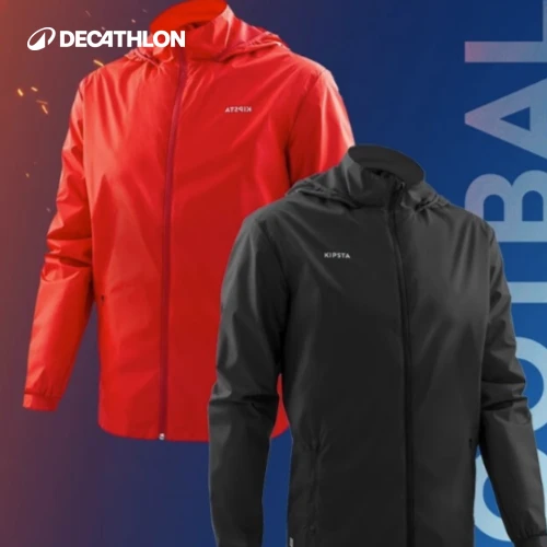 迪卡侬运动外套套装健身防风速干跑步风衣足球防雨户外夹克339716