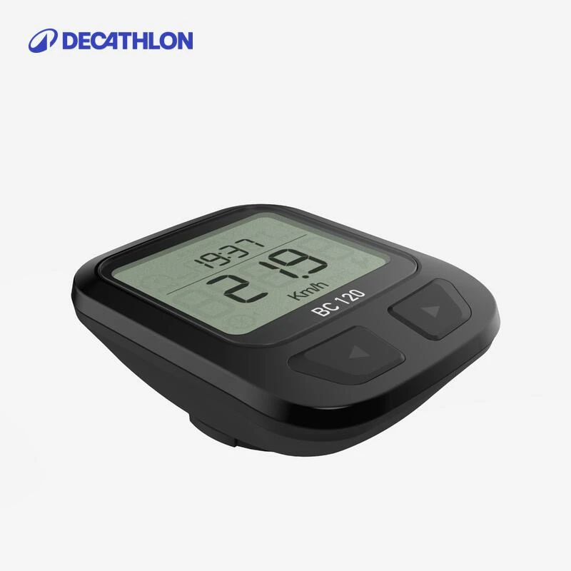迪卡侬有线无线码表山地车公路自行车里程温度背光多功能346167