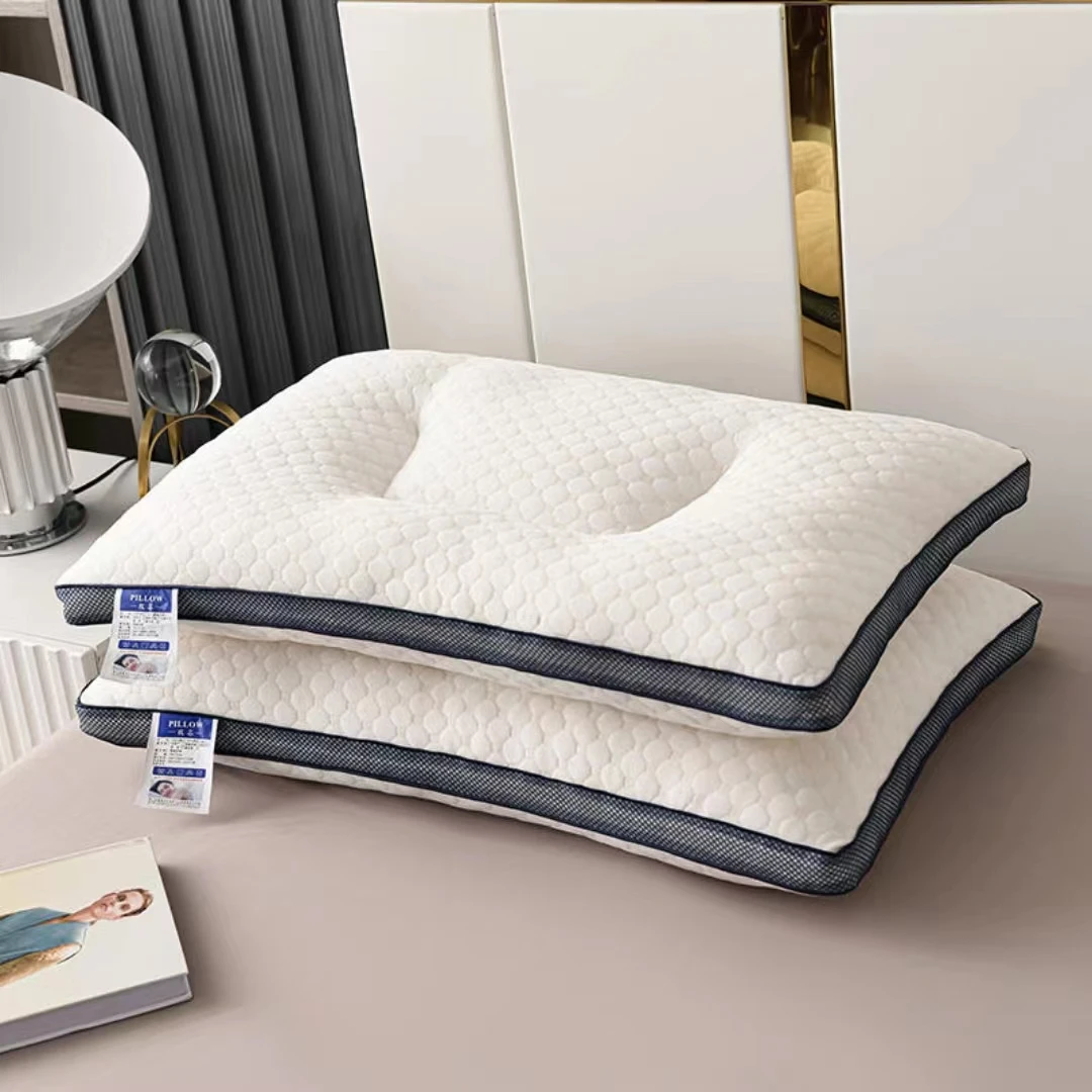 低枕/软枕透气单人颈椎专用家用水立方男士一个枕头推荐