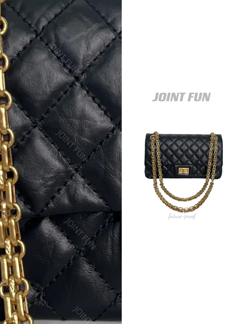 X08-Y1  原版方扣包经典复古CF包24CM小香风轻奢时尚百搭菱格包