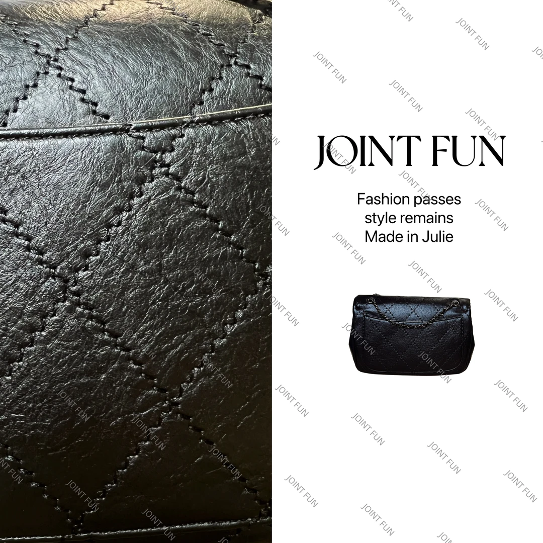 X49-Y1 中古黑银机场系列2ways30CM小香风轻奢百搭菱格包经典单肩