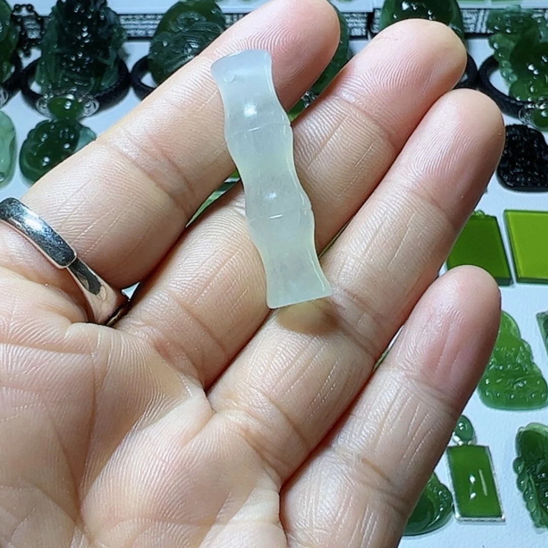 【闪购商品】蛇纹石玉手把件合金