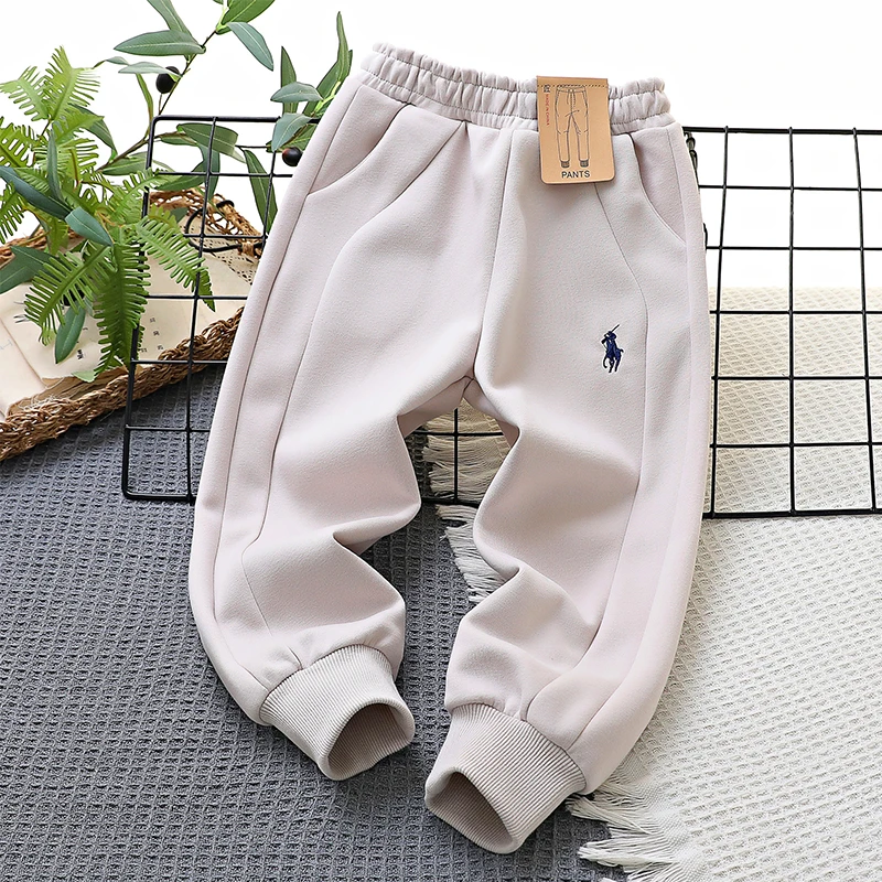 儿童裤子男童装卫裤中大童休闲裤春秋洋气秋款女童加绒宽松41164