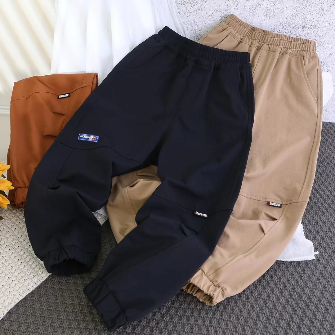 21445 男童工装裤儿童中大童休闲长裤春秋新款韩版裤子