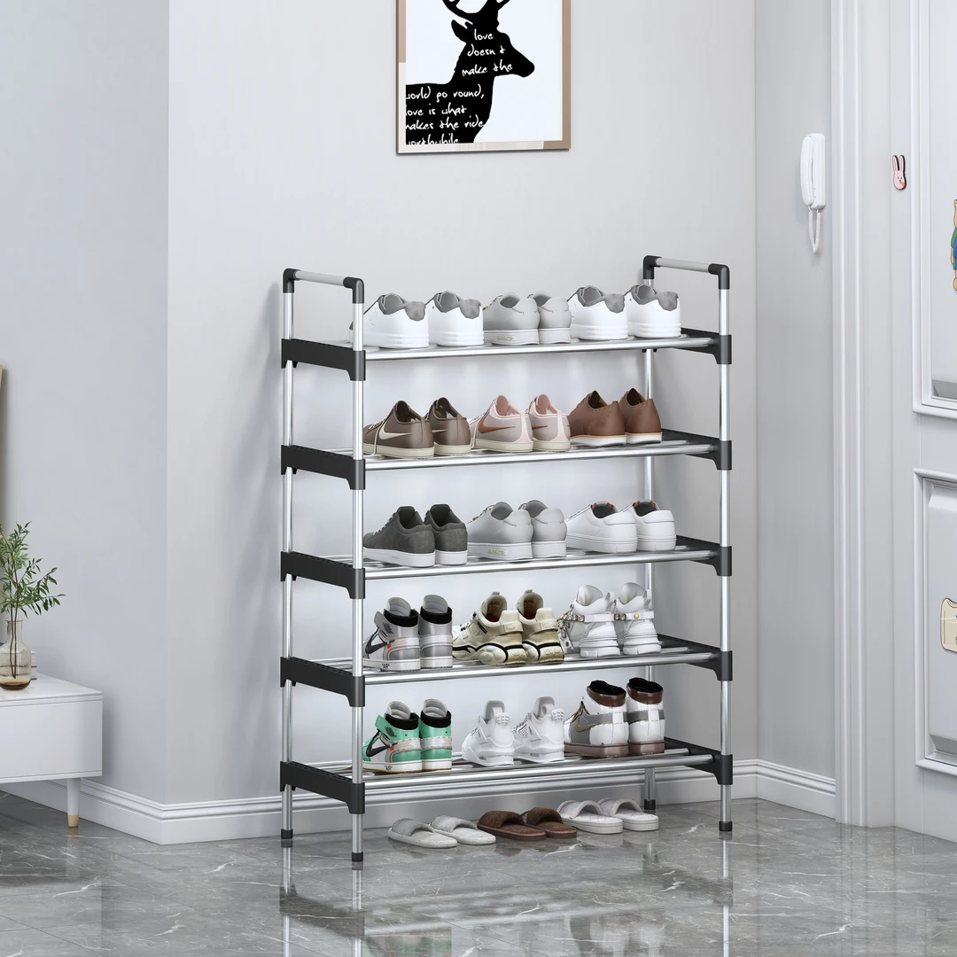 阳台鞋架子简易宿舍出租房家用门口收纳防尘鞋柜大容量结实组装