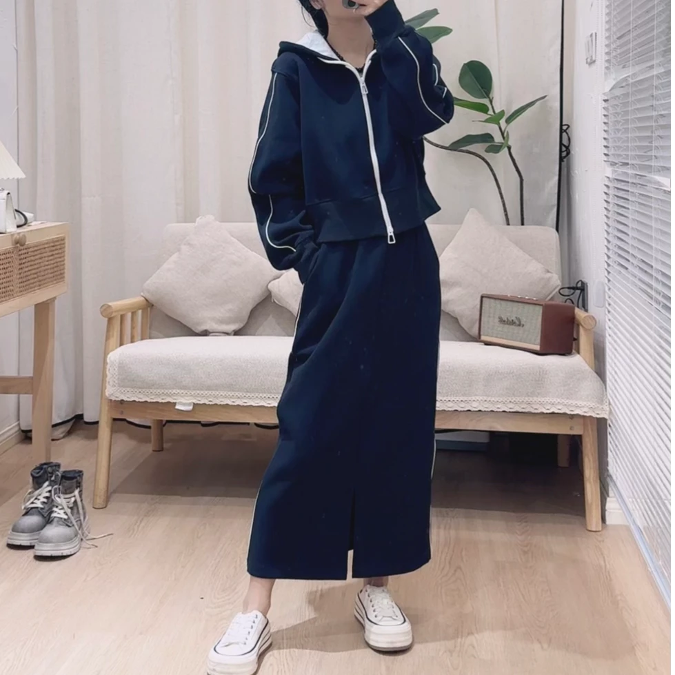 韩系休闲均码卫衣套装